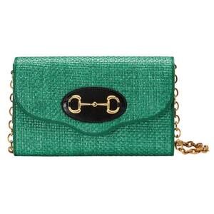 NEW GUCCI women's horsebit 1955 shoulder bag in green